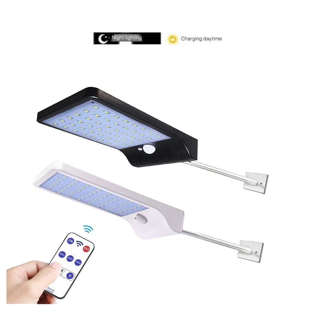 

remote 48/36 LED Solar lamp Street Lights PIR Motion Sensor Garden Security solar light Outdoor Street pathway 3 mode spot