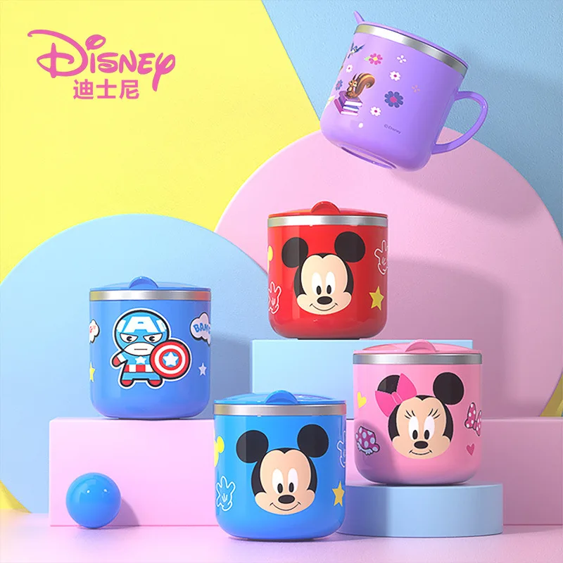 Disney Princess Snow White Milk Cup Kids Mickey Mouse Cups Cartoon Captain  America Spiderman Cup 316