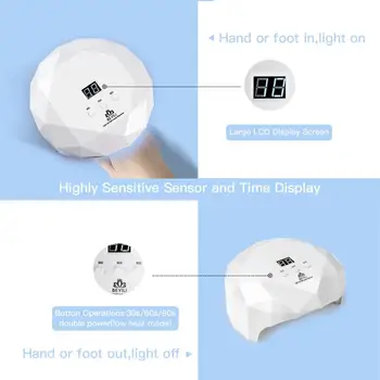 

BEVILI COLOR 36W UV LED Lamp For Nails Dryer Ice Lamp For Manicure Gel Nail Lamp Drying Lamp For Gel Varnish Nail Art Tools New