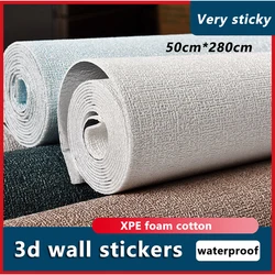 280cm 3D Wall Sticker Self-adhesive Bedroom Decoration Waterproof 3D Wallpaper Suitable For Bedroom Living Room Ceiling Decora