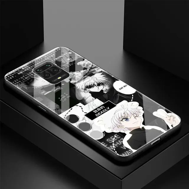 Tempered Glass Case Coque For Xiaomi Redmi Note 9S 9 8 Pro 8T 8A 7 9A 9C 9i Hunter X Hunter HXH Anime Luxury Shell Cover Fundas T11