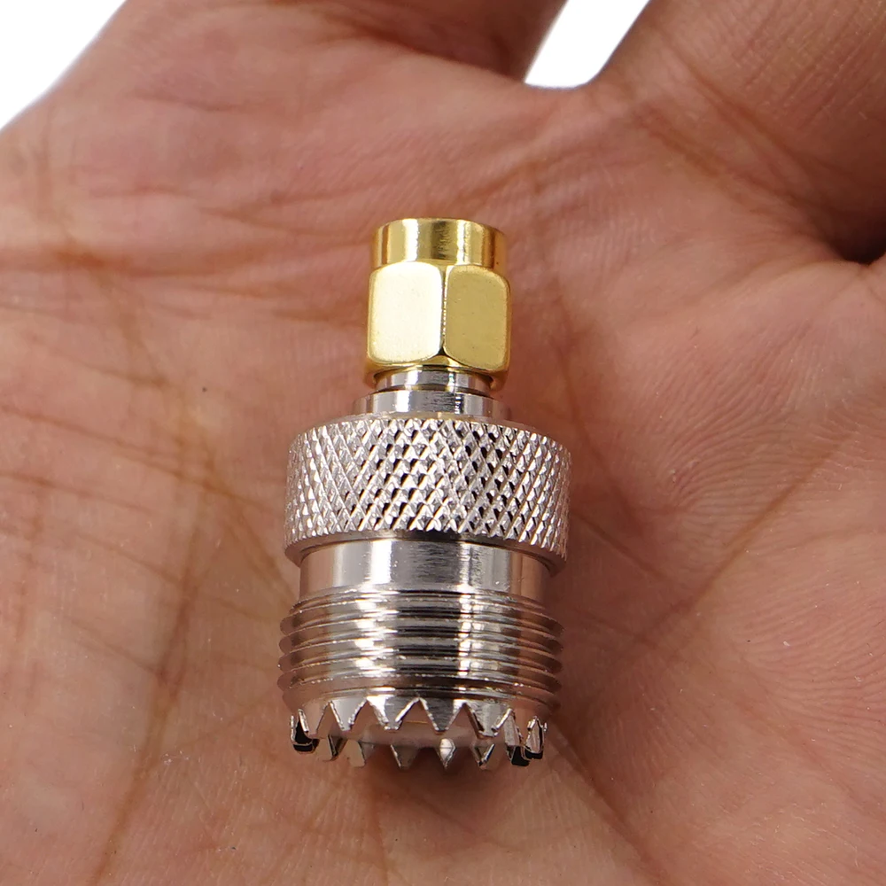 UHF SO-239 SO239 Weibliche zu SMA Stecker Anschluss Koaxial Adapter – Detail 3