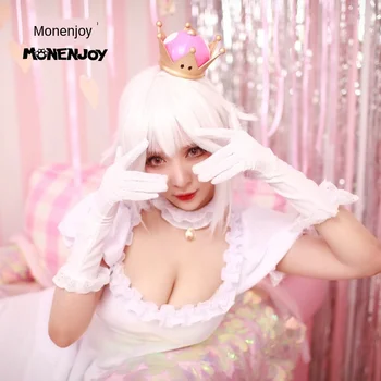 

Super Mario Bros. Bowsette Princess Bowser Cosplay Wig for Women Heat Resistant Synthetic Hair Yellow Purple Anime Game Wig