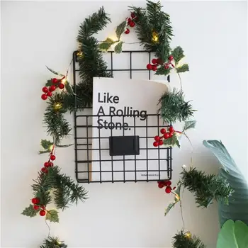 

2m Christmas Tree String Lights LED Lights String Pine Cone Needles Copper Wire Fairy Lights Bells Garland Decor DIY Fairy Lamp