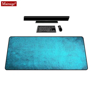

Persian Rug Blue Solid Color Mouse Pad Gamer Desk Mat Large Keyboard Pad Gaming MousePad 90x40cm/80x30cm for Laptop Table Pads