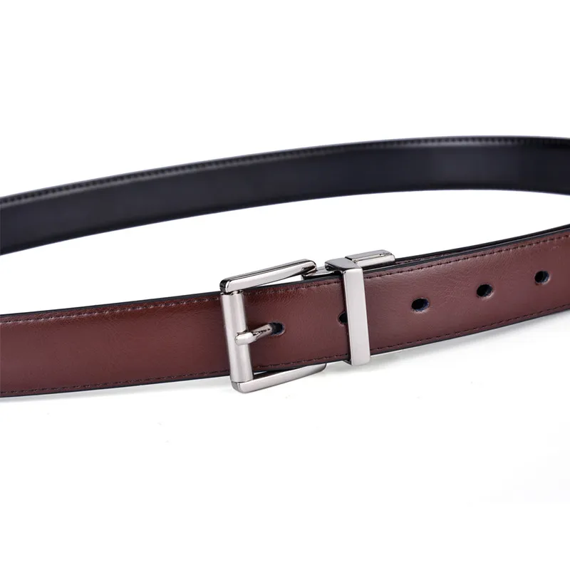 85cm 95cm Unisex Super Soft Leather Belt European Made Dark Brown 80cm 