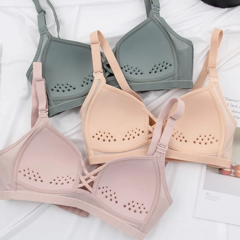 New Summer Ultra-thin Wireless Women Bra Sexy Ladies Breathable Bras  Underwear Lingerie