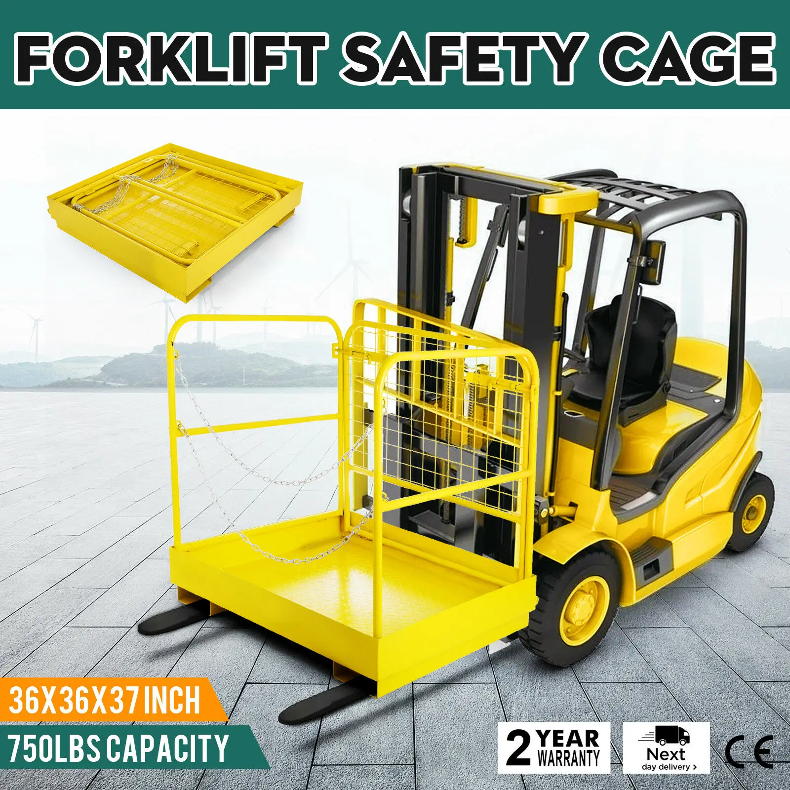 Forklift Safety 36 X36 Cage Work Platform Basket Aerial Fence Rails Lift Hand Dryer Parts Aliexpress