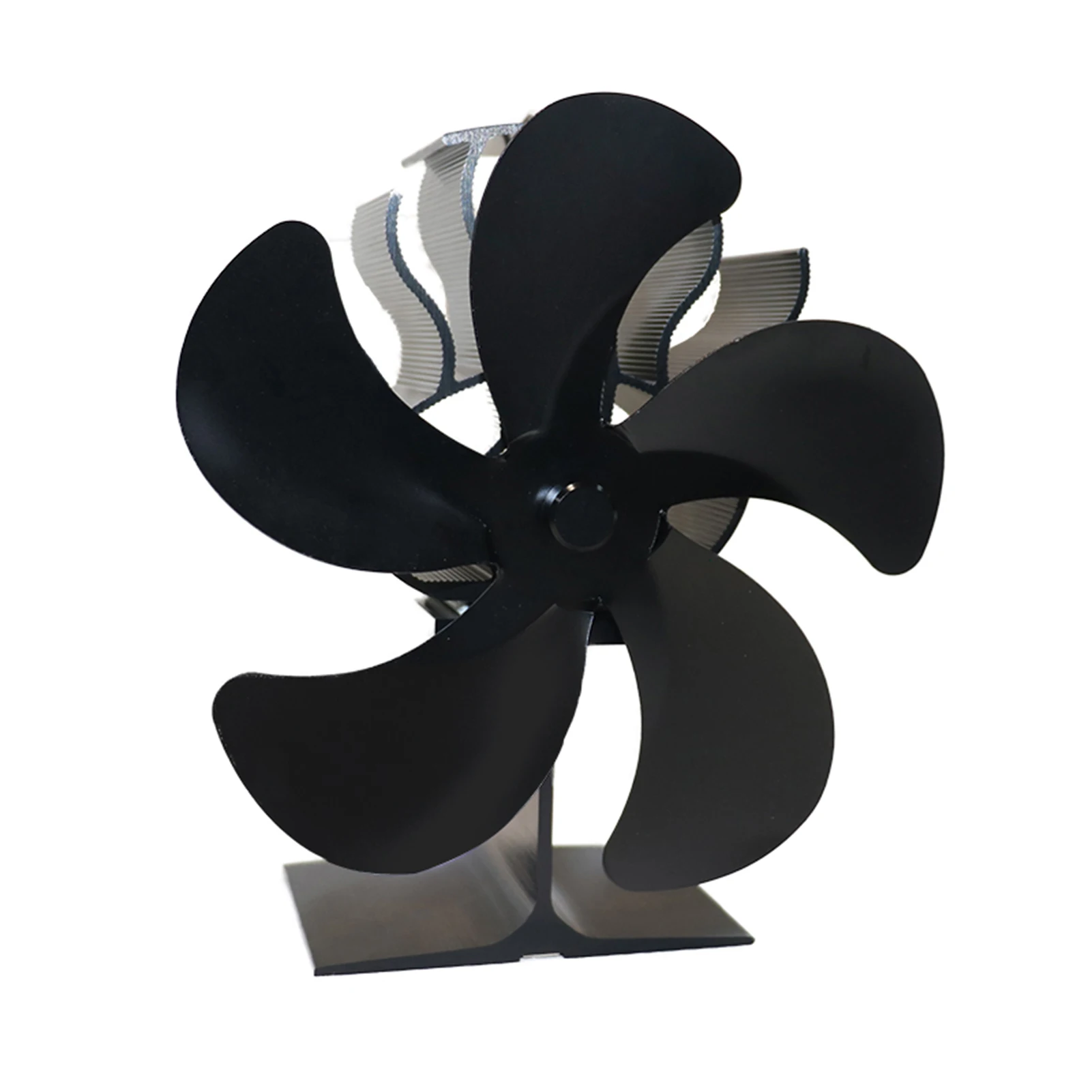 

5 Blades Stove Fan For Wood Burning Stove Or Pellet Stove Quiet Home Heat Powered Fireplace Fan Efficient Heat Distribution