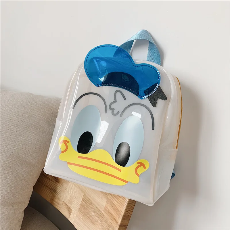 

2019 Korean-style New Style Cartoon Cute Children Donald Duck Small Double Backpack Trend Casual Cartoon Lettered Backpack