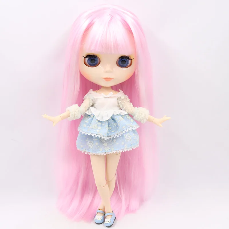 Ледяная фабрика Blyth кукла шарнир тело DIY BJD ледяные игрушки блестящее лицо белая кожа модные куклы с одеждой и обувью подарок