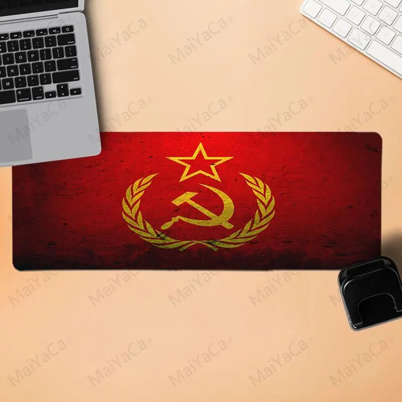 Lock Edge 40x90cm MaiYaCa ваши собственные коврики советская эмблема СССР игровой коврик для мыши большой коврик для мыши геймер большой резиновый коврик для мыши Компьютерная коврик для мыши - Цвет: Lock Edge 40x90cm