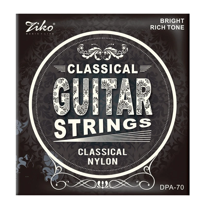 Ziko Dpa-70 Classical Guitar Strings Nylon Core Silver Plated Copper Wound High Tension | Спорт и развлечения