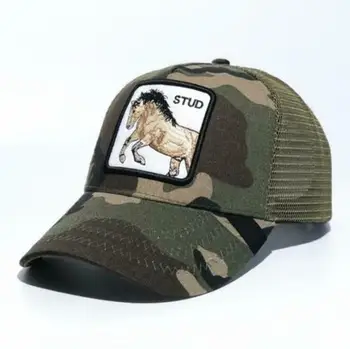 

2019 New Summer trucker cap mesh snapback hip hop hats for men embroidery baseball cap STUD-GREEN