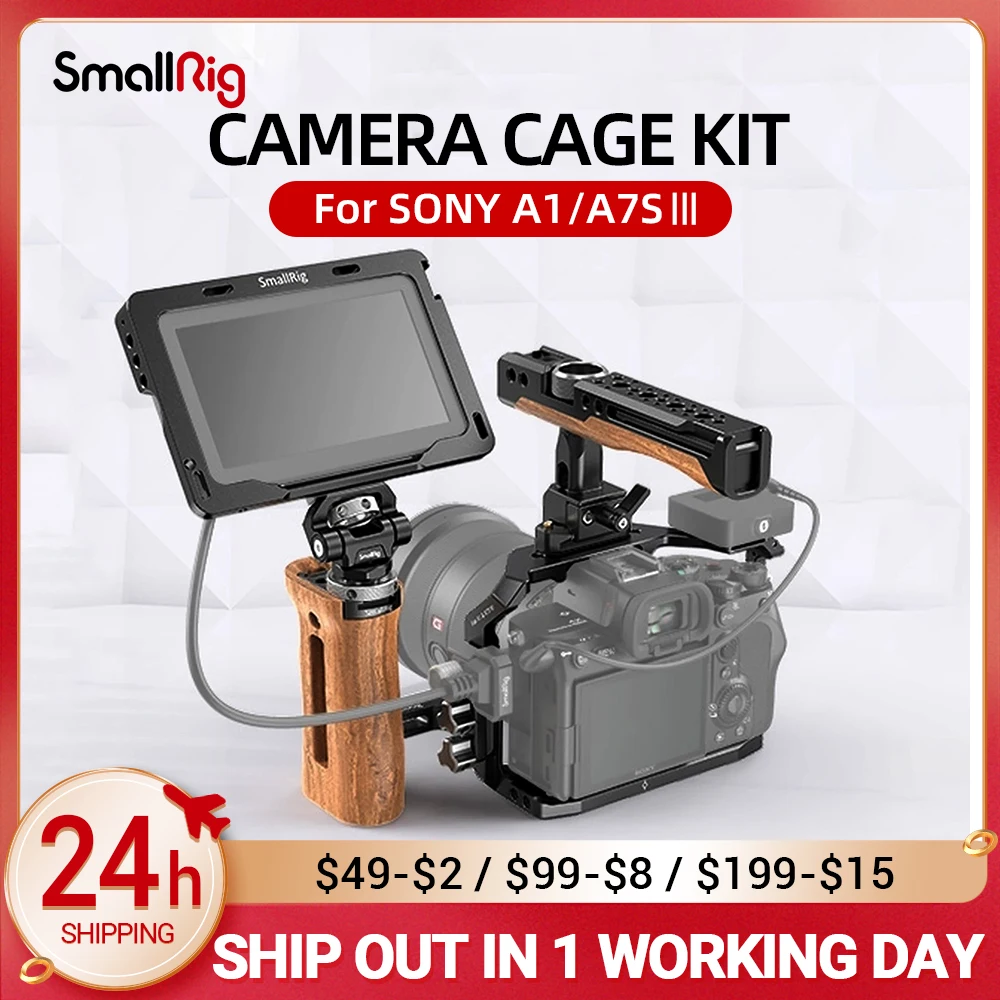 Комплект клетки для камеры SmallRig A7S3 DSLR Sony Alpha A1/ A7S III набор A7siii 7S 3424 | Электроника