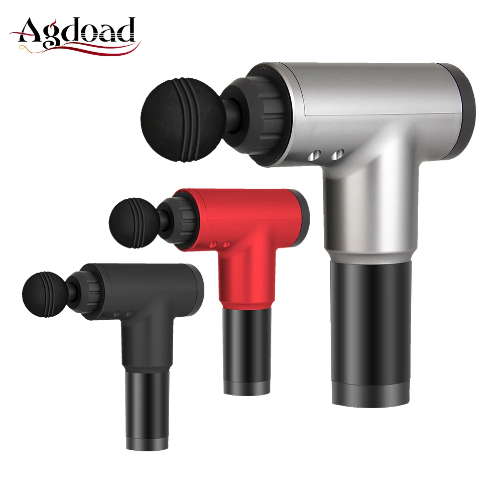 

Body Massager Handheld Muscle Massage Gun Deep Muscle Training Exercise Massage Relaxation US Plug with 4 Heads