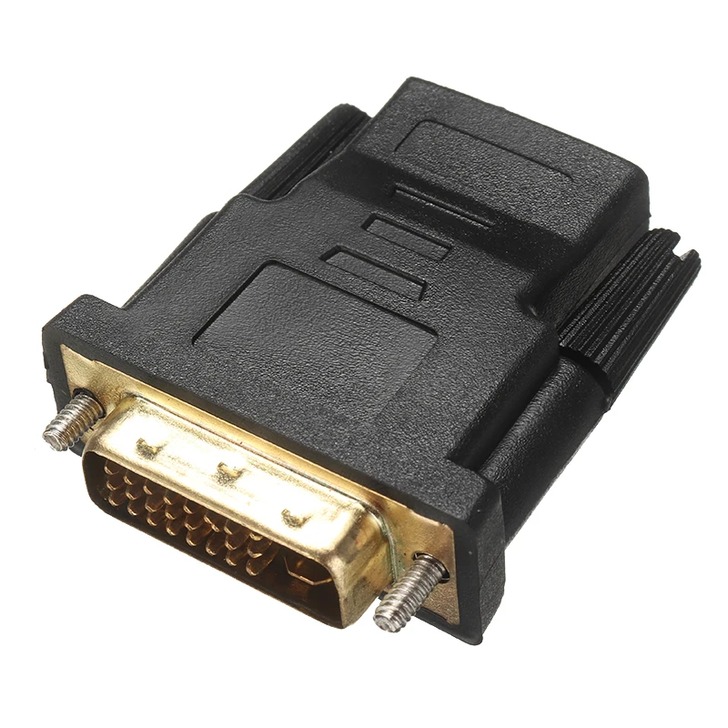Новинка DVI I адаптеры Black Dual Link (24 + 5 pin) Стандартный переходник папа HDMI мама для HDTV LCD