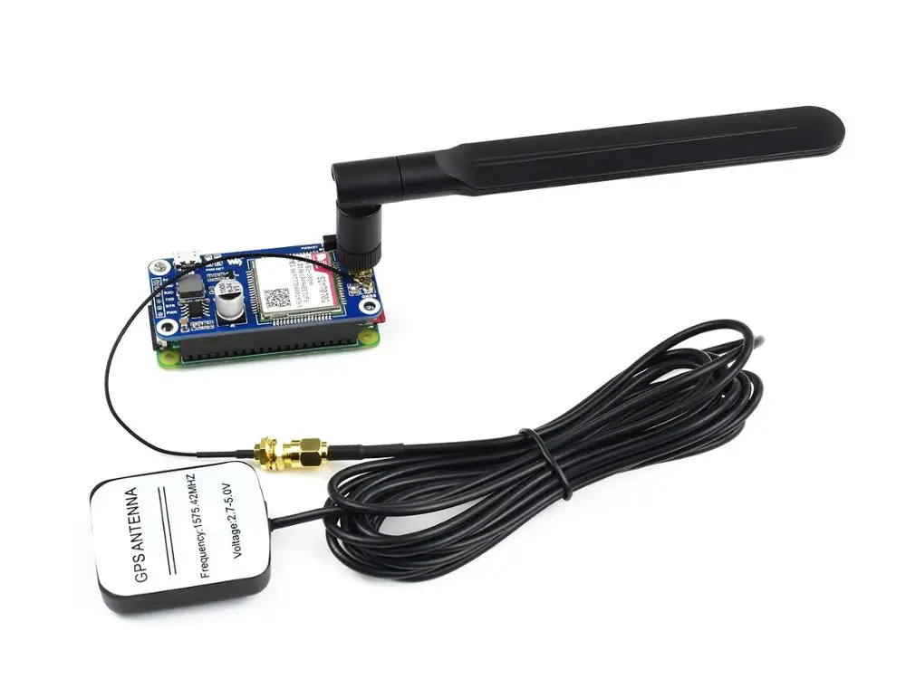 Suporte de Banda Global com Posicionamento en para Raspberry Cat-m Nb-iot Gprs Hat pi Gnss Sim7070g - - Imagem 5