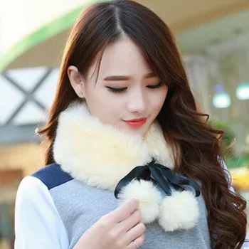 

Brand New Women Faux Fur Collar Winter Warm Scarf Fluffy Winter Shawl Wrap Scarf Neck Wrap Shawl Gift