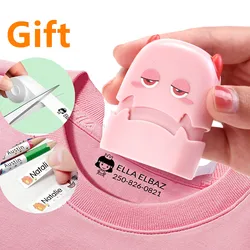 Sello con nombre personalizado para niños, ropa para estudiantes, impermeable, no descolorido, juguete de sello con nombre, regalos