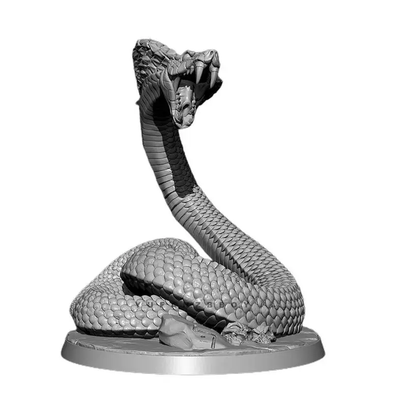 

68mm Resin Large Pythons Figure Kits Model Animal Colorless And Self-assembled Model