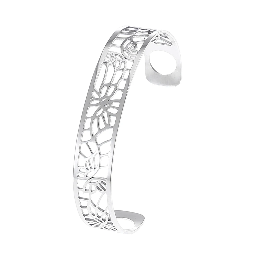 georgette Bangle Кремо браслеты для женщин Жираф нержавеющая сталь браслеты на запястье и браслеты мансеты Femme вечные браслеты Argent Pulseiras - Окраска металла: georgette Bangle