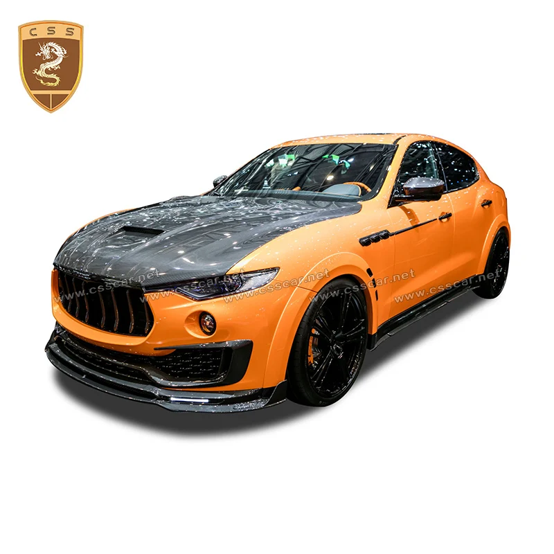Передний бампер из углеродного волокна с лампой накладка на губы для Maserati SUV levante