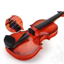 Творческие детские игрушечные скрипки раннее образование музыка домашний симулятор темно-коричневый/коричневый От 4 до 6 лет игрушки