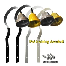 Pet dog bell dog training doorbell with screw pet bracket doorbell, the ringtone is super crisp