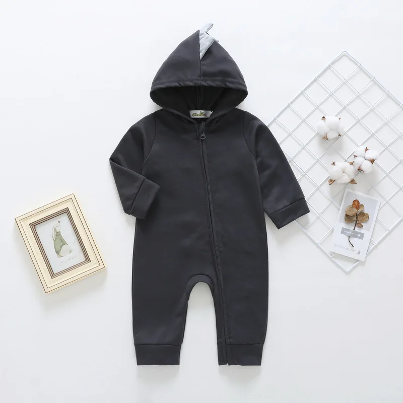 Разные стили, Одежда для новорожденных, унисекс, Рождественская одежда, комбинезоны для мальчиков, детский костюм для девочек, комбинезон для младенцев 3, 9, 12 месяцев - Цвет: Dark Grey
