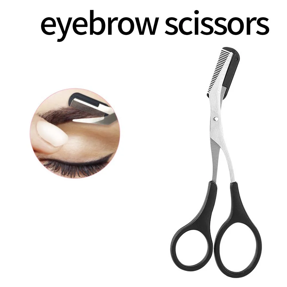 5pcEyebrow триммер черный розовый для бровей формовочный нож и ножницы комплект из двух предметов для женщин инструменты для красоты Инструменты для бритья инструменты для ухода за бровями набор