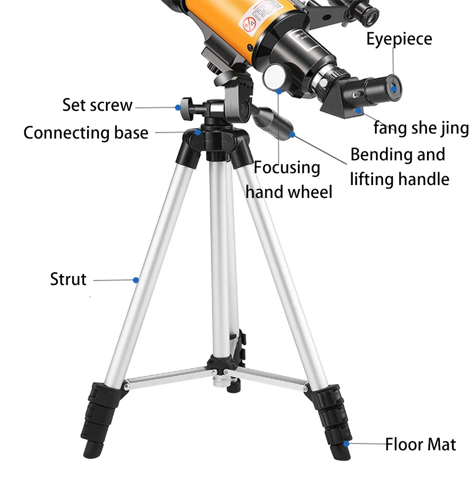 Profissional zoom telescópio astronômico de alta qualidade