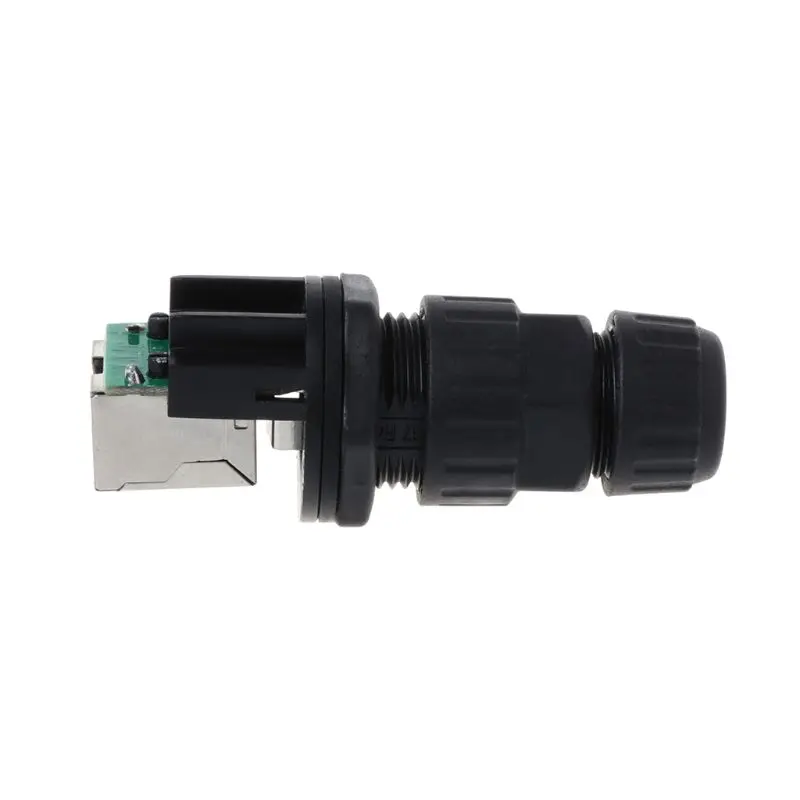 M19-RJ45 M19-RJ45 муфта Ethernet Lan Сетевой удлинитель водонепроницаемый кабельный разъем Щит разъем IP67 сменный на открытом воздухе портативный