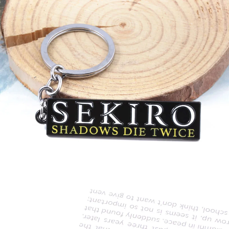 Игра Sekiro Shadows Die Twice брелок прямоугольная буква металлический брелок с логотипом кулон для мужчин и женщин сумка аксессуары