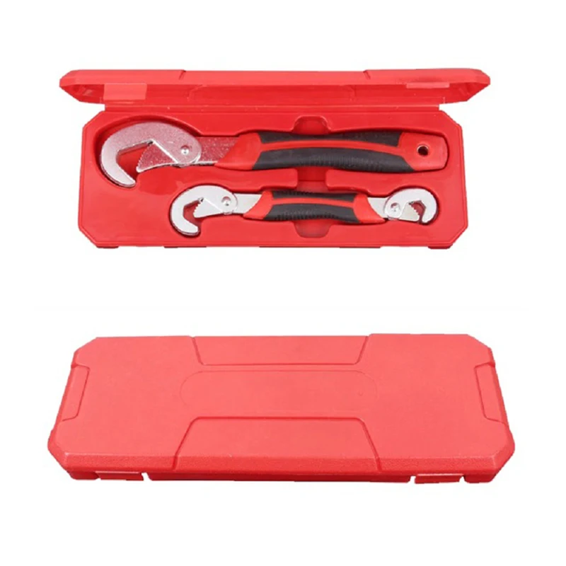 

Multi-Function 2pcs Universal Wrench Adjustable Grip Wrench Set 9-32mm Ratchet Wrench Spanner Hand Tools