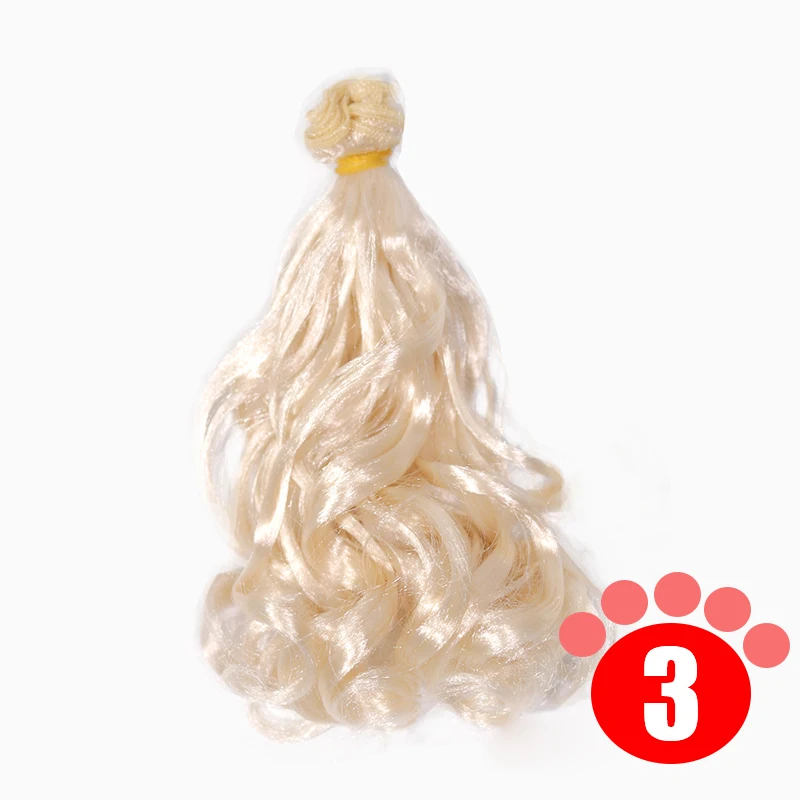 15cm Imitation Mohair Wigs Curly Hairpiece For 1/3 BJD/SD Uncle Blyth Doll DIY