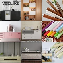 Velike водостойкая самоклеящаяся бумага, покрытие для шкафа, пленка, контактная бумага, Мраморная деревянная мебель, наклейки для украшения кухни