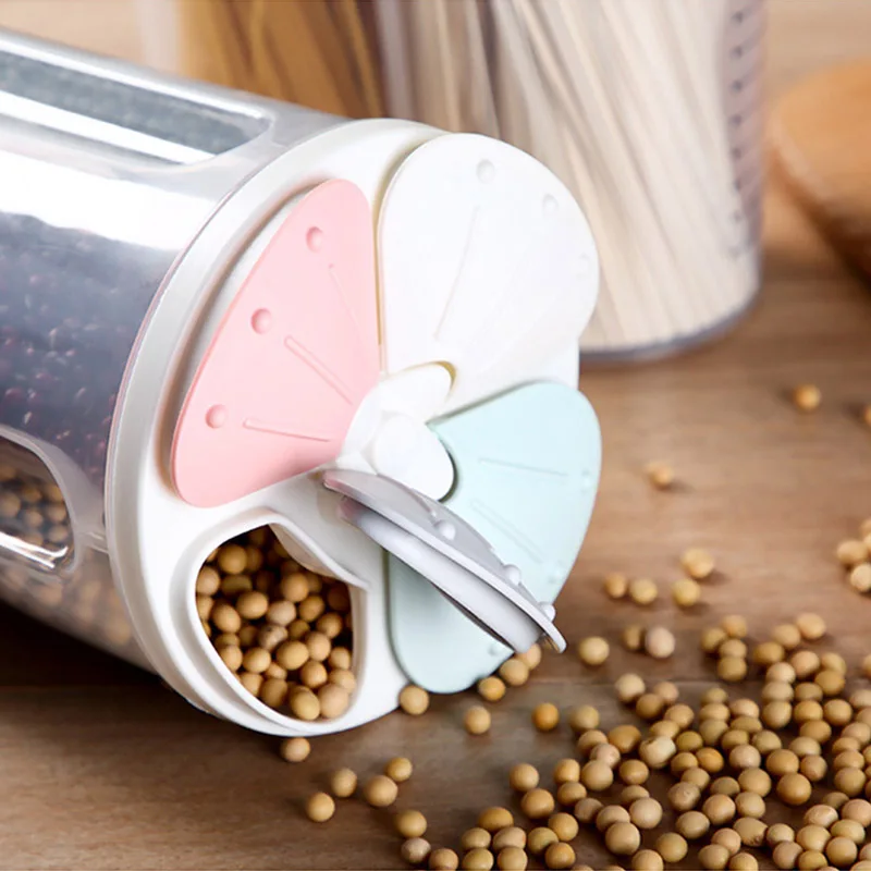 Весь контейнер для хранения зерна перегородки прозрачный влагостойкий лепесток герметичный Can HVR88