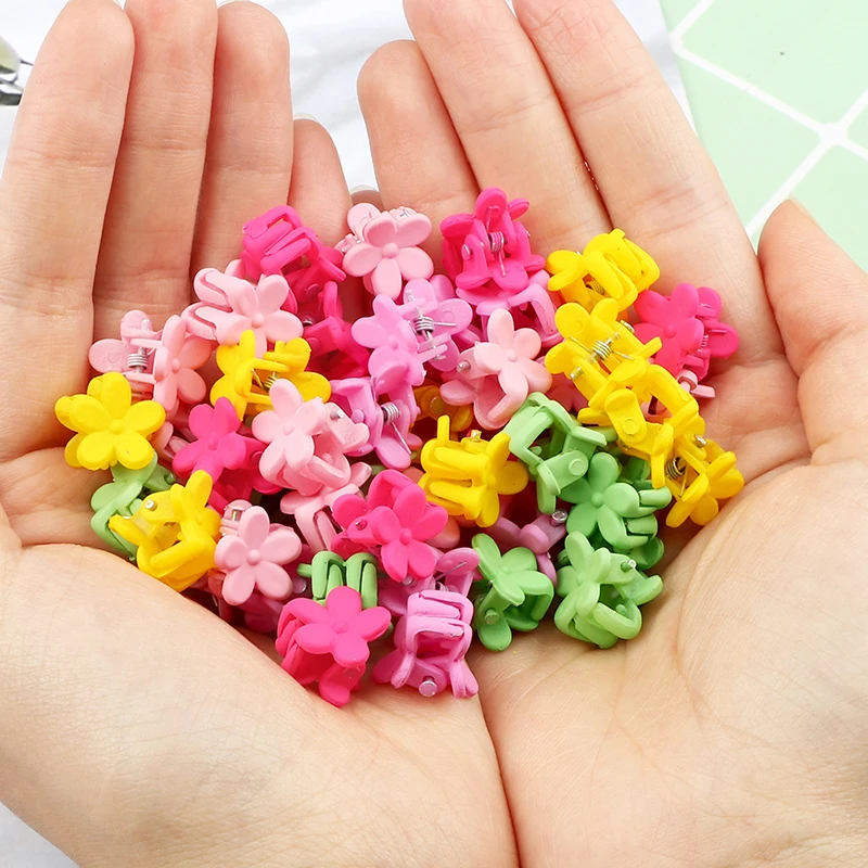 

10/20/30/50Pcs/Set Flower Mini Hair Claws Colorful Crab Hair Clips For Girls Baby Sweet Hairpins Hair Accessories Barrettes Gift