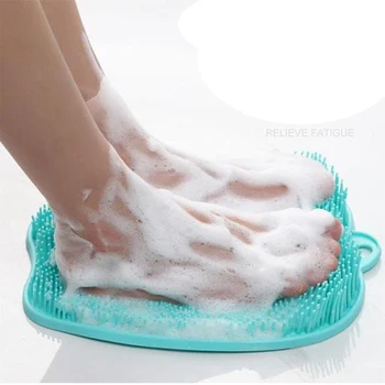 

Shower Foot Scrubber Massager Cleaner Non-Slip Exfoliation Acupressure Massage Mat LXY9