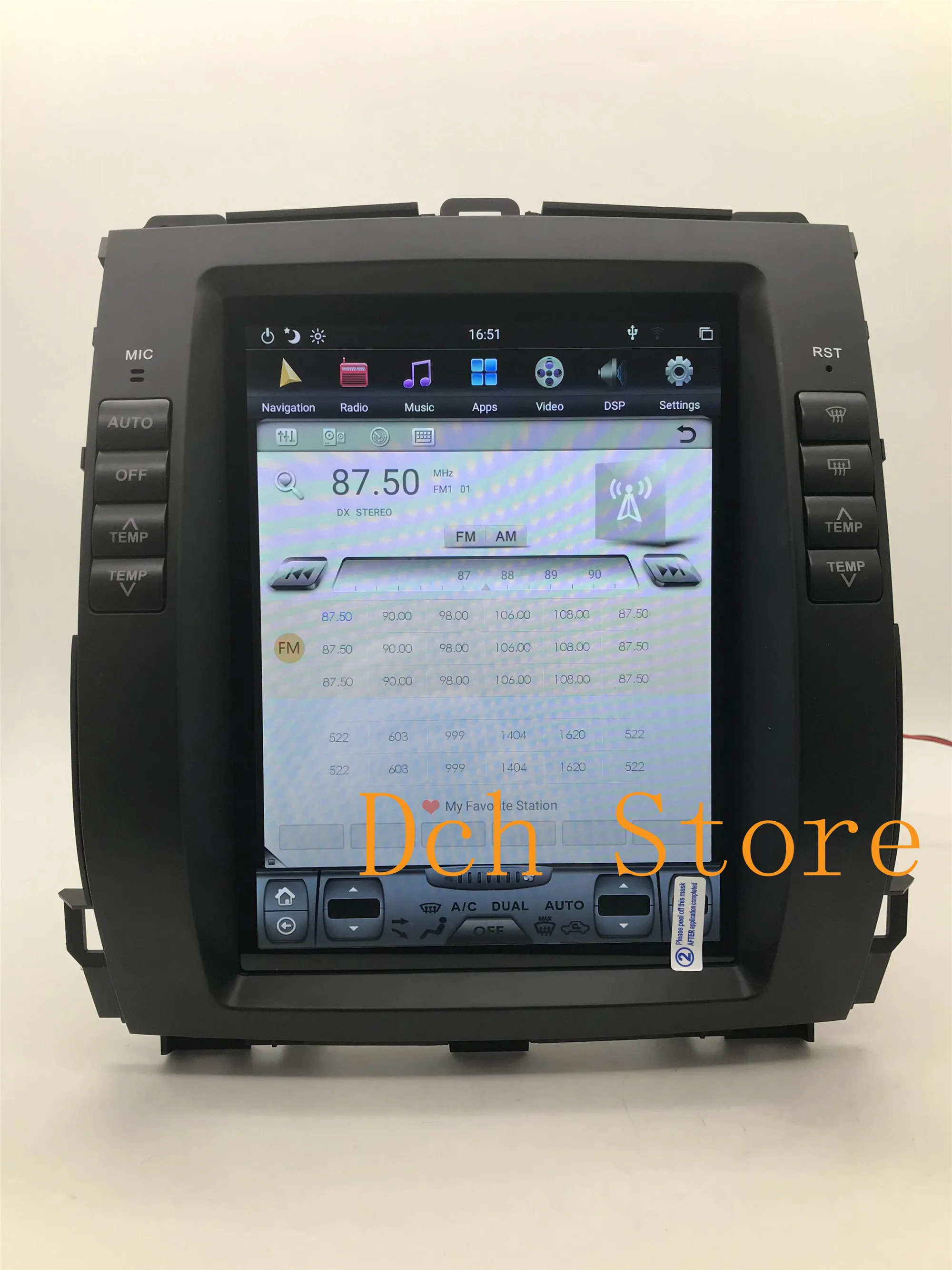 10 4 ''вертикальный экран Tesla Style Android 9 0 автомобильный DVD плеер GPS для Toyota Prado 120 land