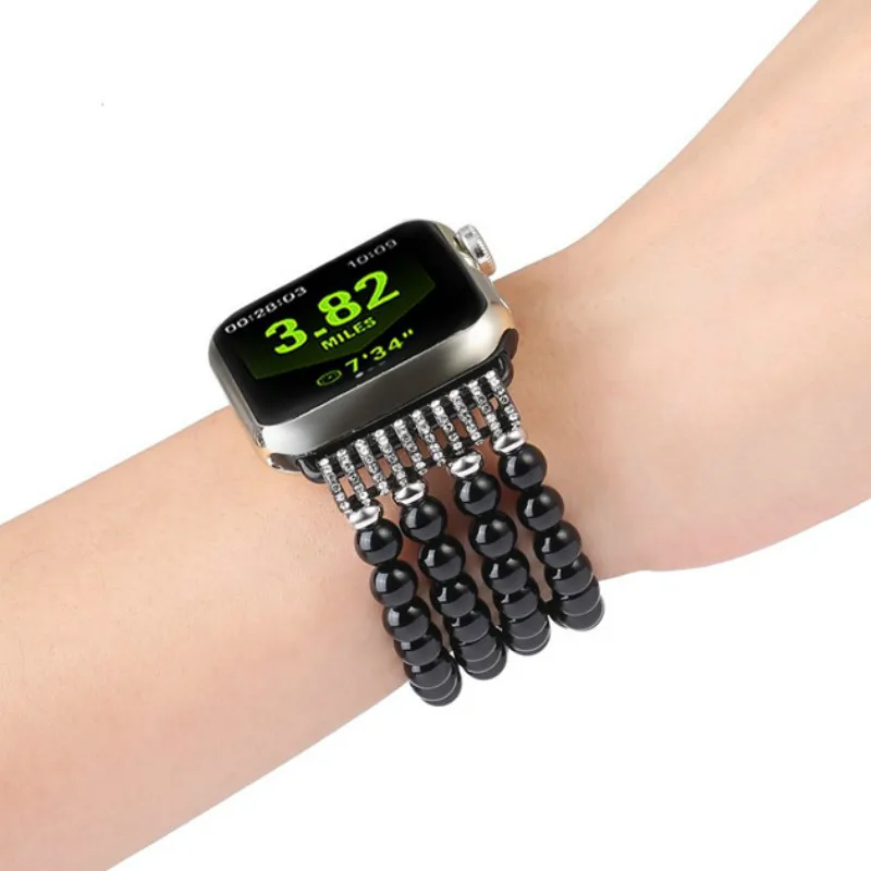 Handmade agate strap for apple watch 