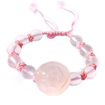 

Light-up Natural pink rose bracelet