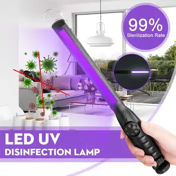 

6V LED UV Disinfection Lamp 360° 99% Germicidal Lamp UV Sterilizer Disinfection USB Hand-held Home COB Light for mask