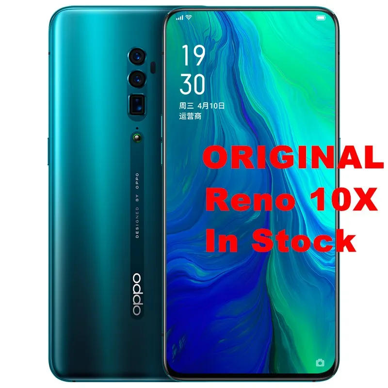Новый оригинальный смартфон OPPO Reno 10x zoom Android 9 полный экран 6 дюйма NFC Snapdragon 855