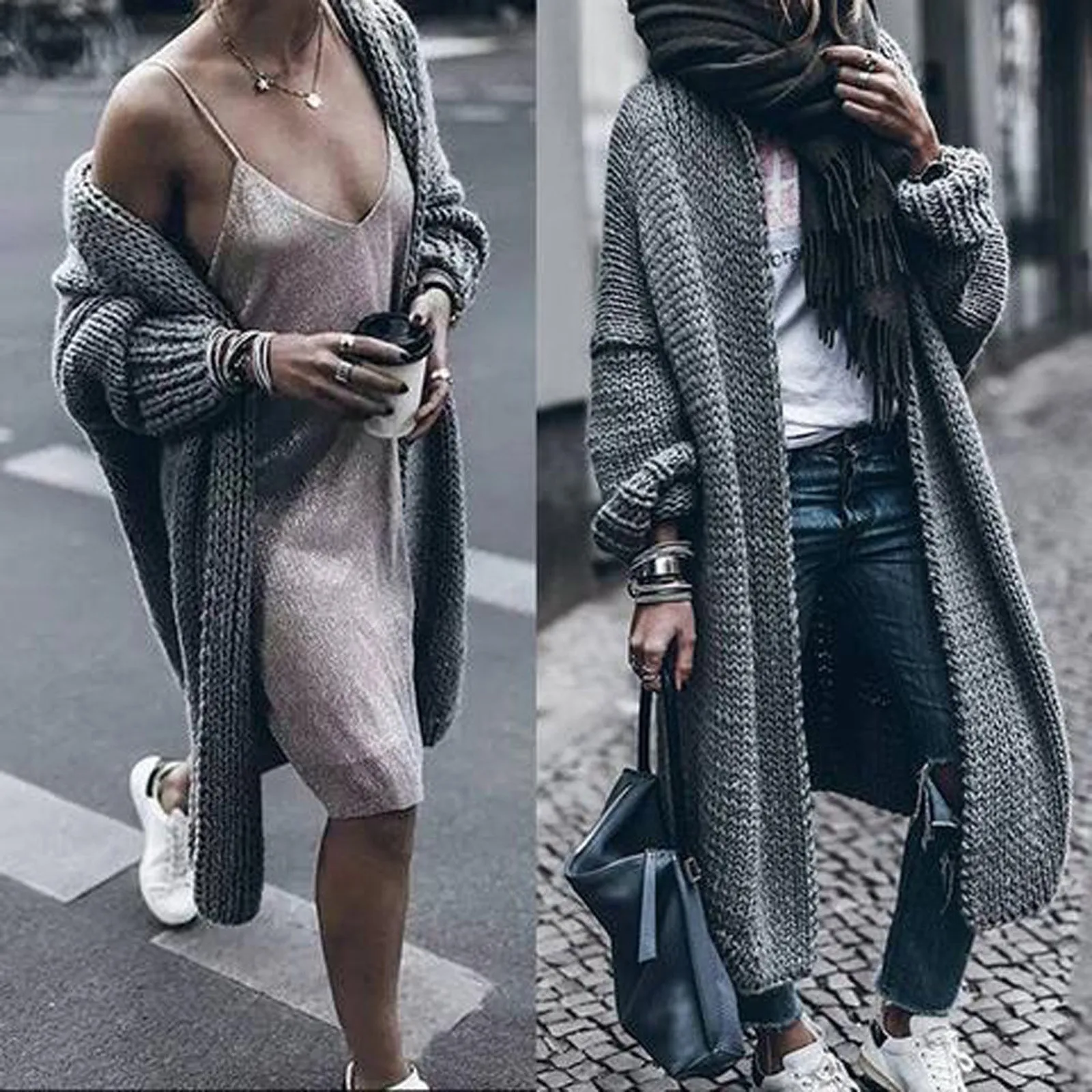 Winter Elegant Winter Coats Loose Knit Cardigan Woolen Sweater Oversized Extra Soft High-end Cardigan Knitting Coat For Women 1