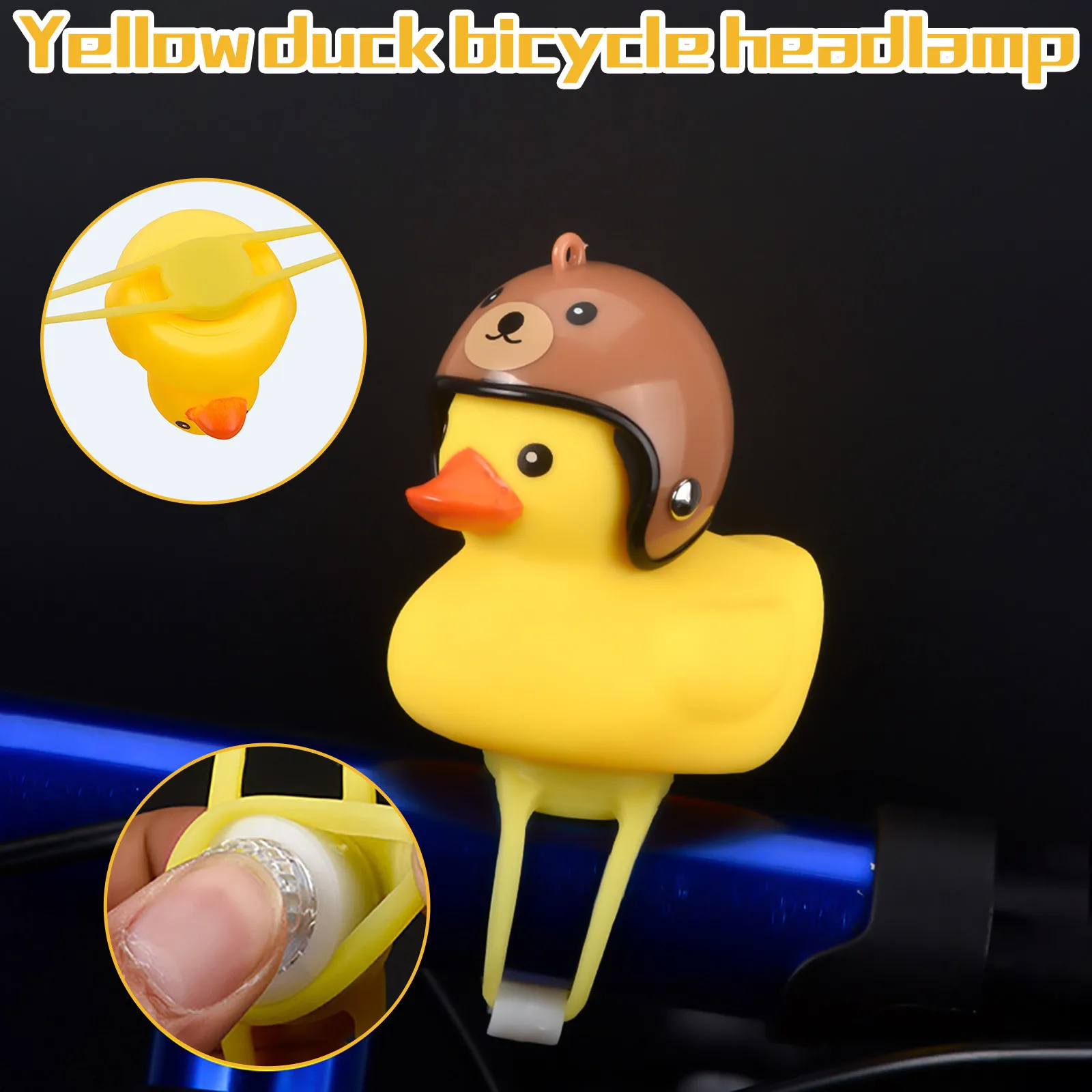 Free Shipping Cartoon Head Light Shining Bicycle Bells Handlebar Accessories Luces de bicicleta Dropping Ship | Спорт и развлечения