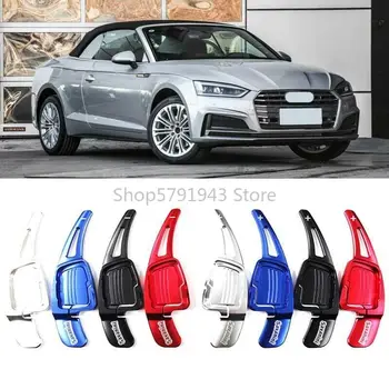 

2PCS Car Alloy Add-On Steering Wheel DSG Paddle Shifters Extension For Audi A5 2017-2019