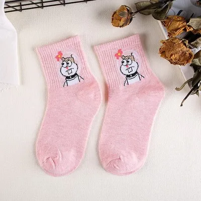 Epous, модные милые короткие носки женские Харадзюку с милым рисунком, короткие носки хипстерские носки для скейтборда - Цвет: 07