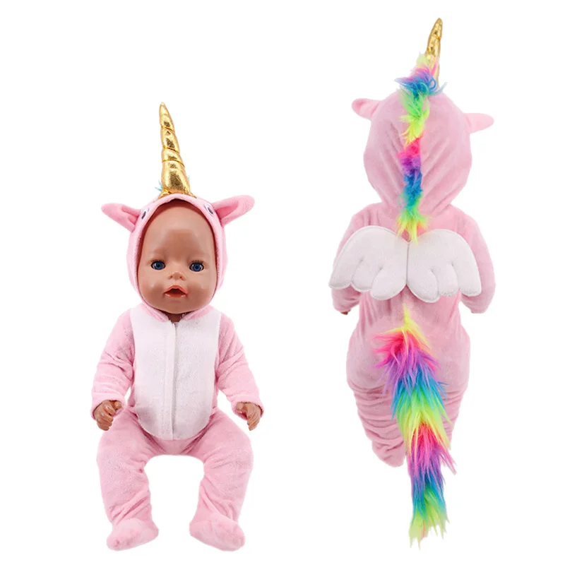 Doll Clothes Flamingo Kitty Pepa Pig George Dsiney Elsa Dress Shoes For 18 Inch American of Girl&43CM Reborn Baby New Born Doll